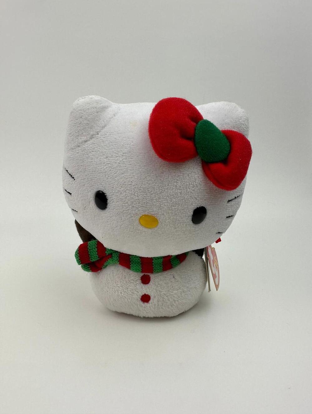 Ty Beanie Baby Vintage “Hello Kitty” the Hello Kitty Plush Snowman (5.5 inch)